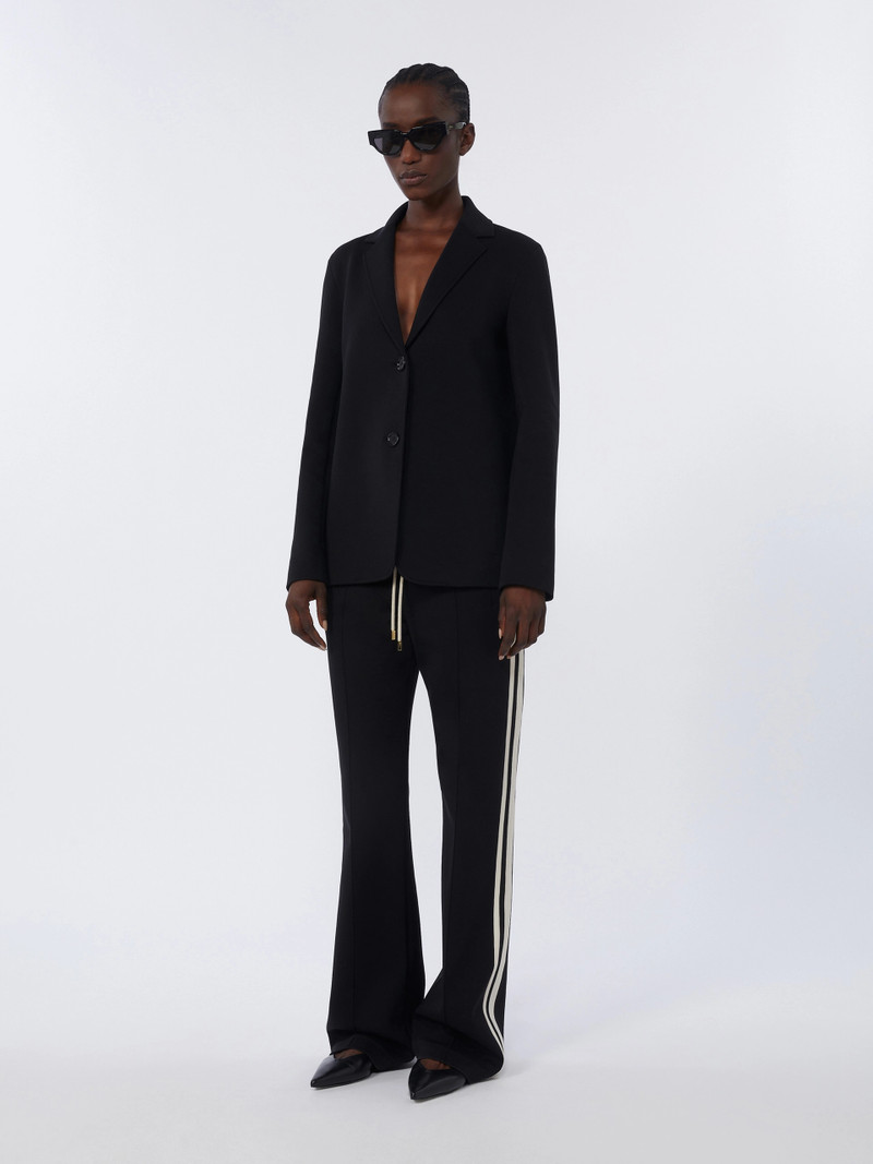 'S Max Mara Cotton jersey trousers - BLACK outlook