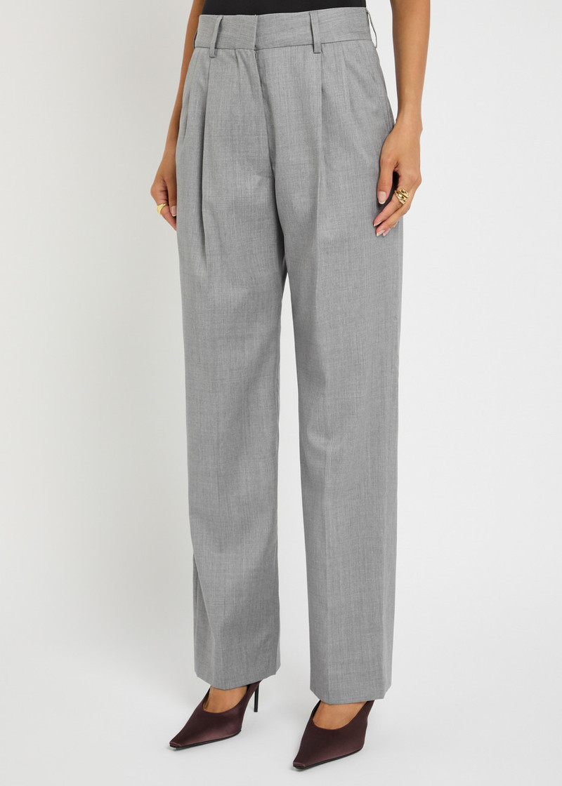 BLAZÉ MILANO Blaze Milano Fox Pleated Wool Trousers outlook