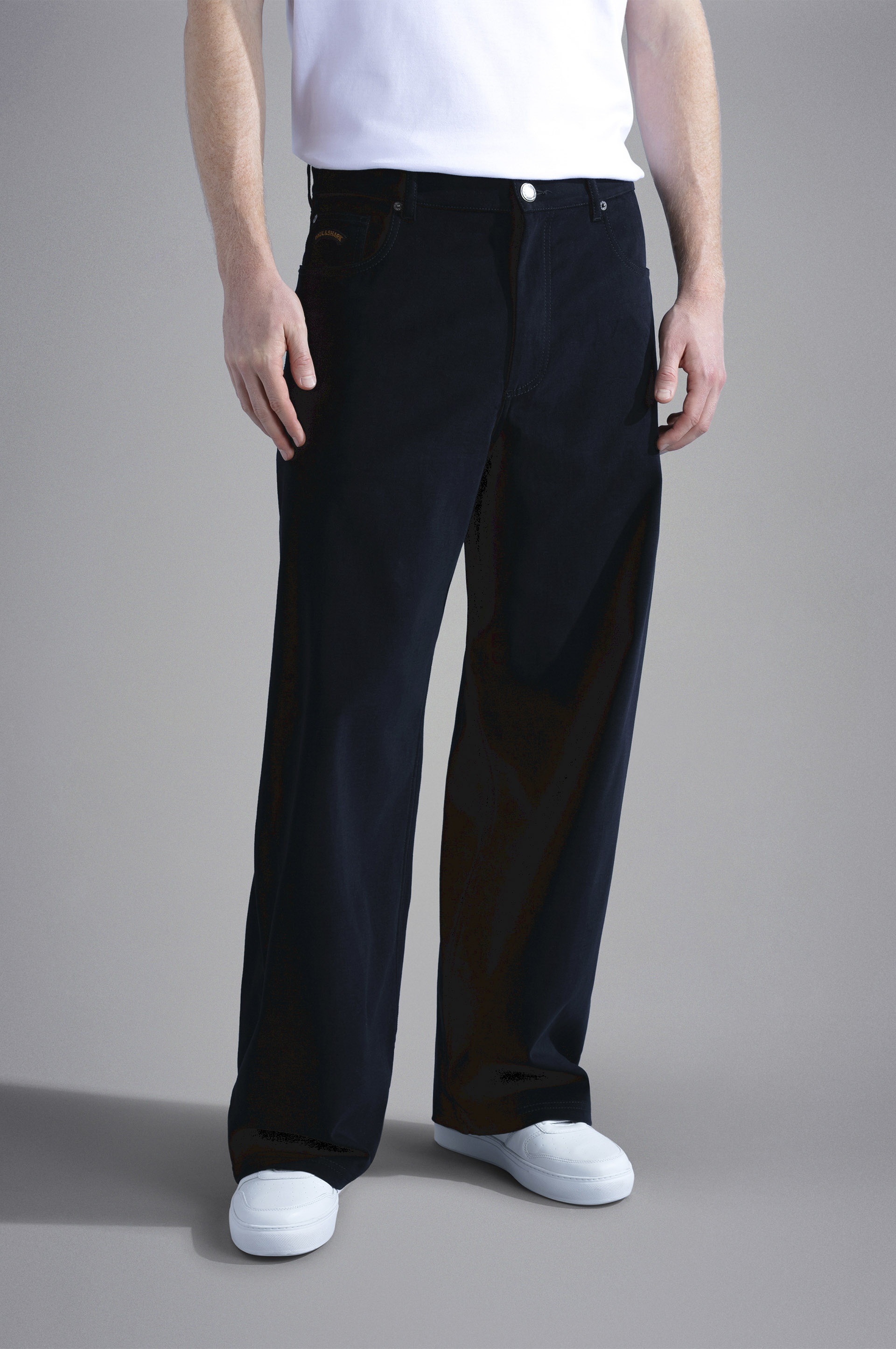 STRETCH COTTON 5-POCKETS TROUSERS - 6