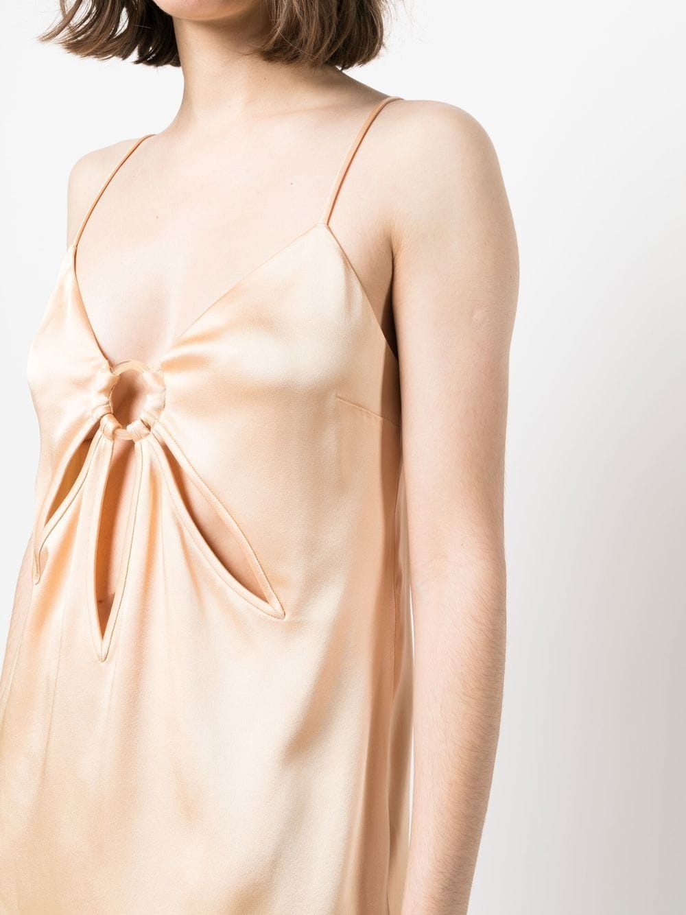 ruched satin vest - 5