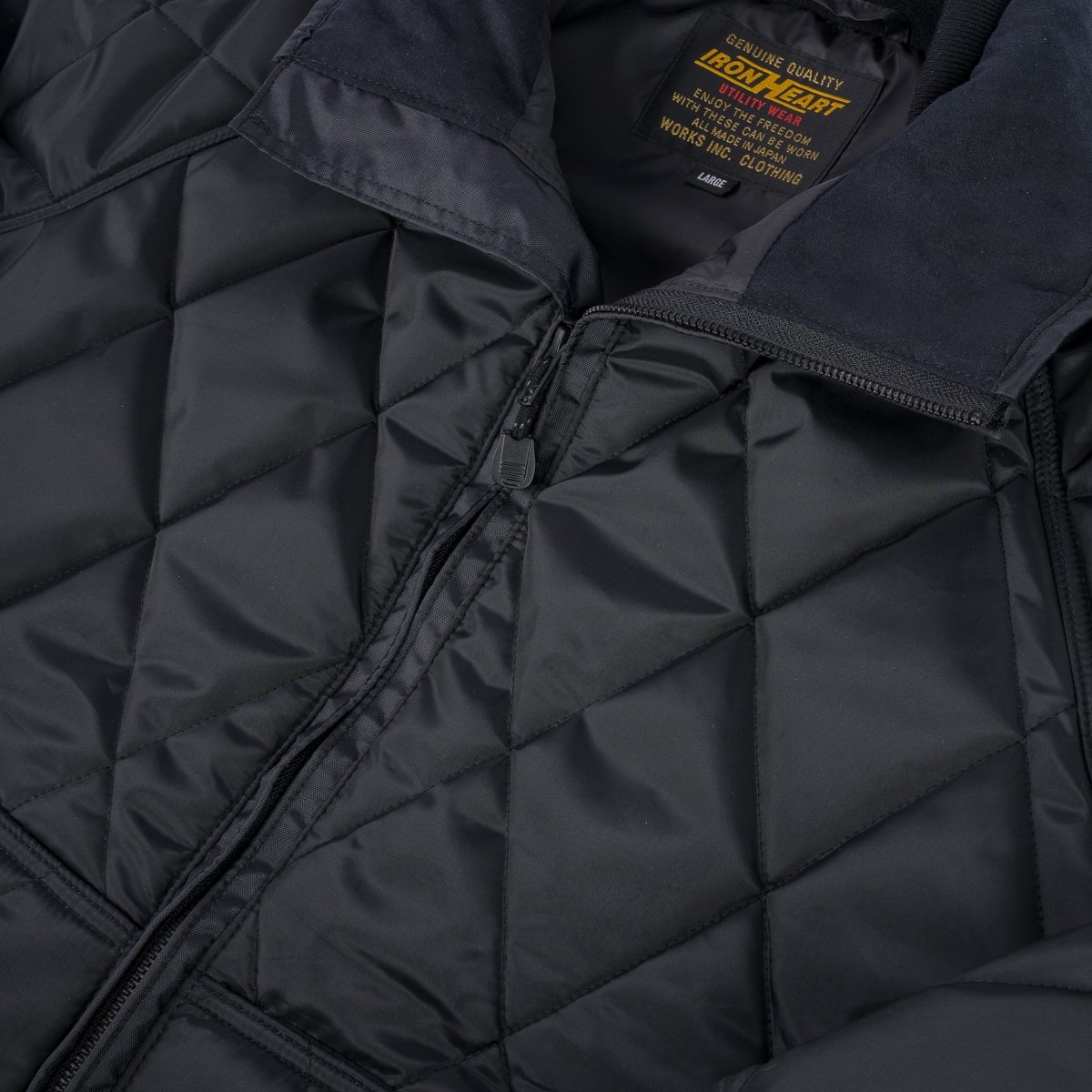 IHJ-127-BLK Primaloft® Quilted Rider's Jacket - Black - 12