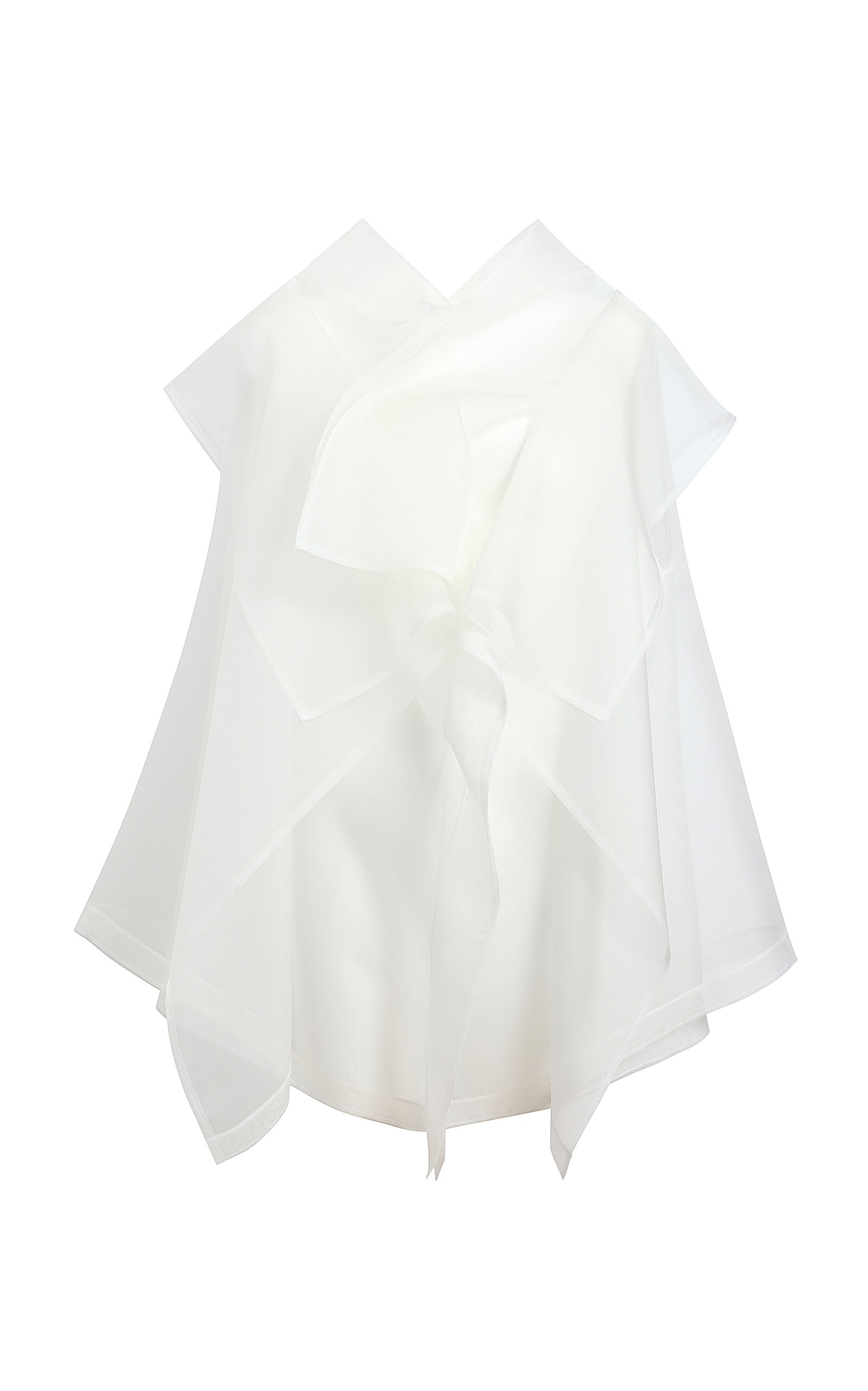 Santana Ruffled Organza Top off-white - 1