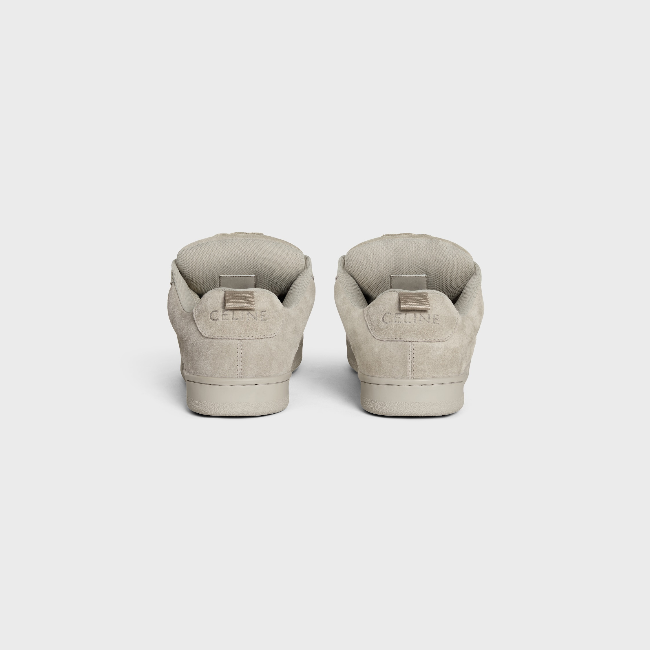 CELINE HUNTINGTON LOW TOP SNEAKERS in SUEDE CALFSKIN AND MESH - 3