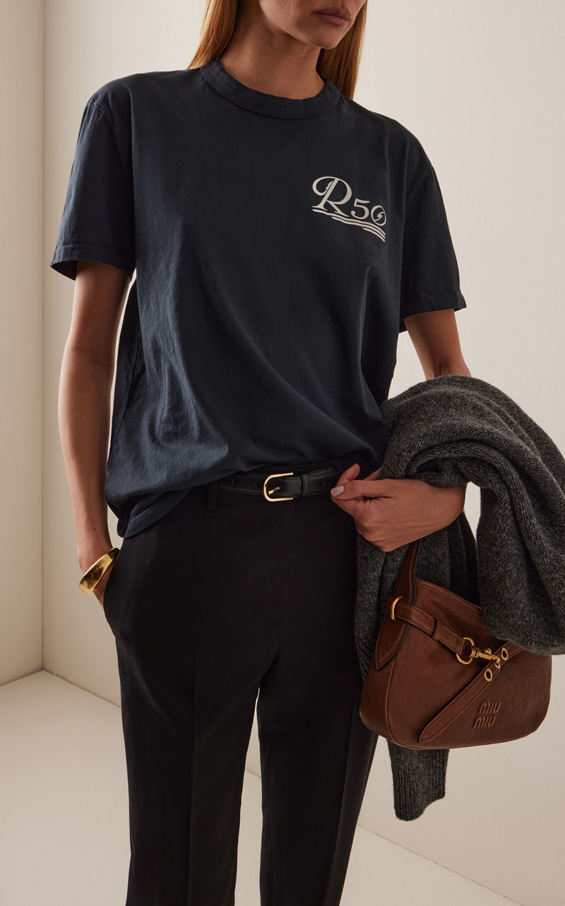 LES TIEN x Raoul's Exclusive Cotton T-Shirt black outlook