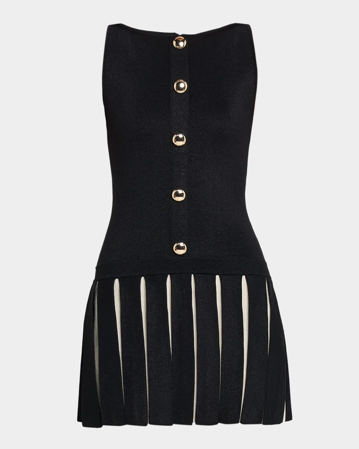 Elisabetta Knit Drop-Waist Mini Dress - 1