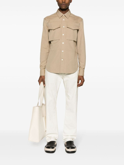 Alexander McQueen cargo-pocket cotton shirt outlook
