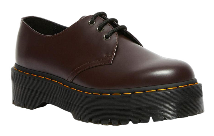 Dr. Martens 1461 Smooth Leather Platform Shoes 'Wine Red' 27332626 - 2