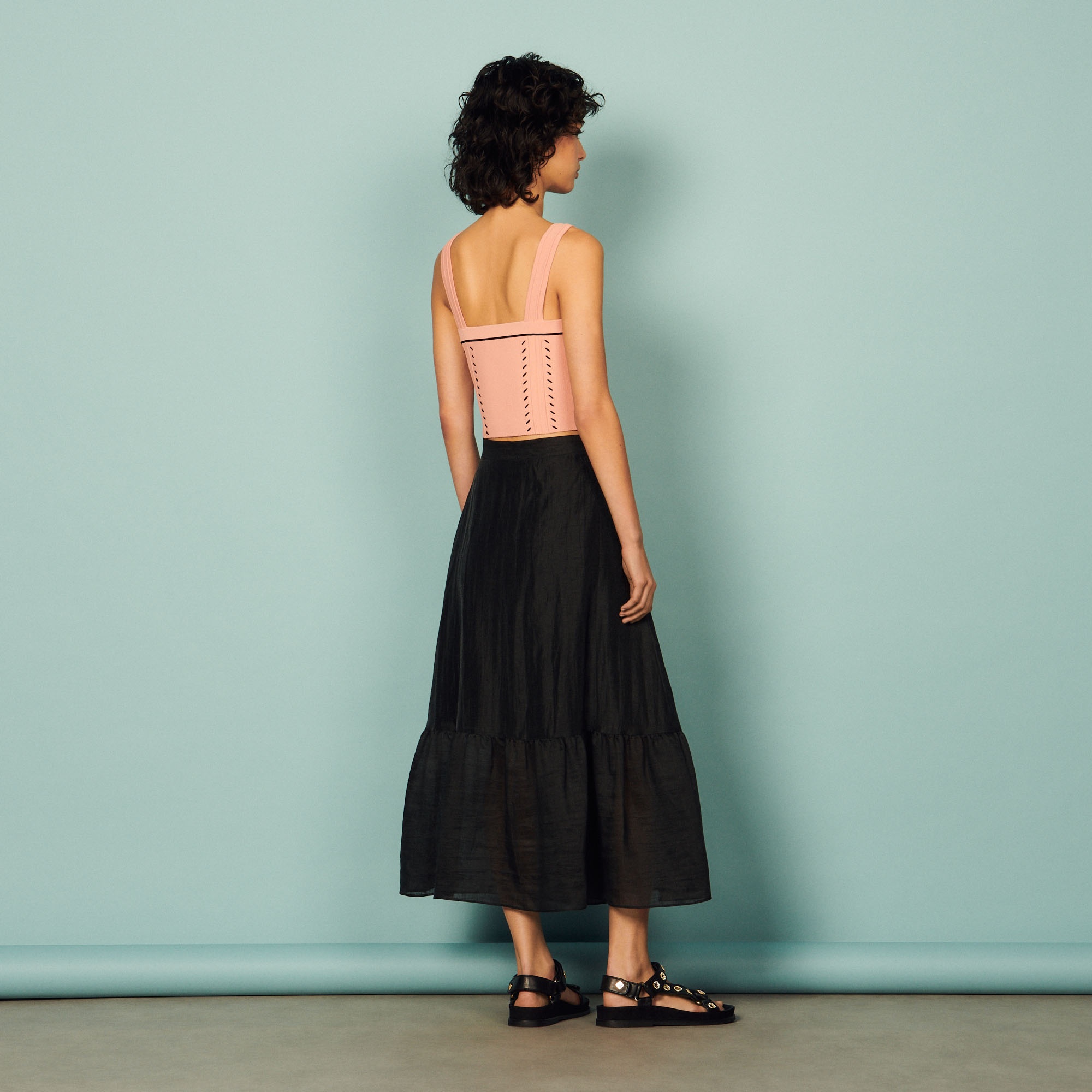 Wrapover ruffle skirt - 3