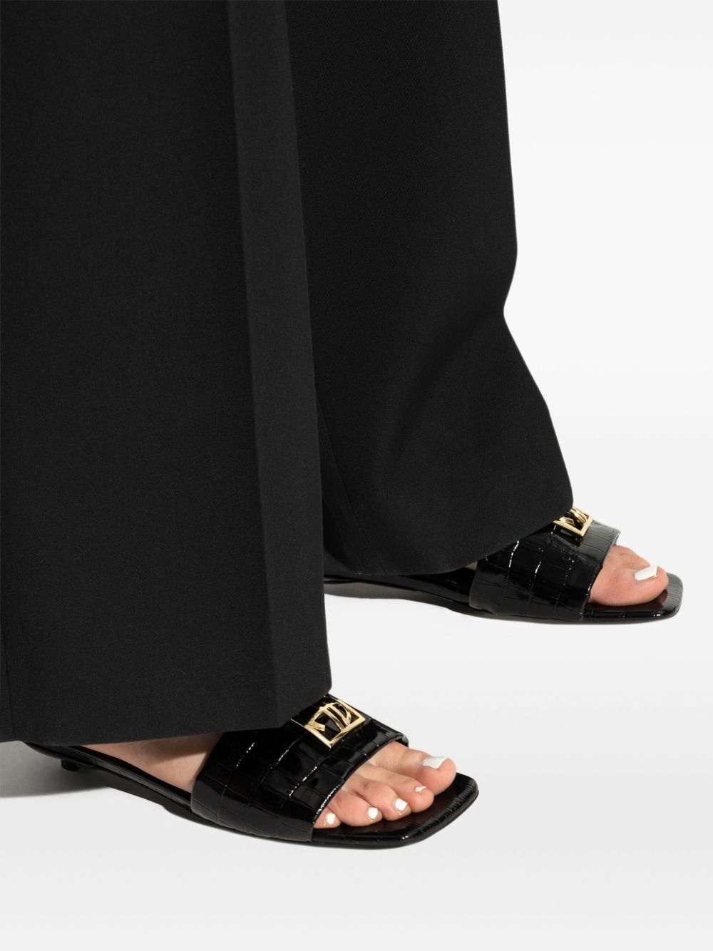 appliqué sandals - 6