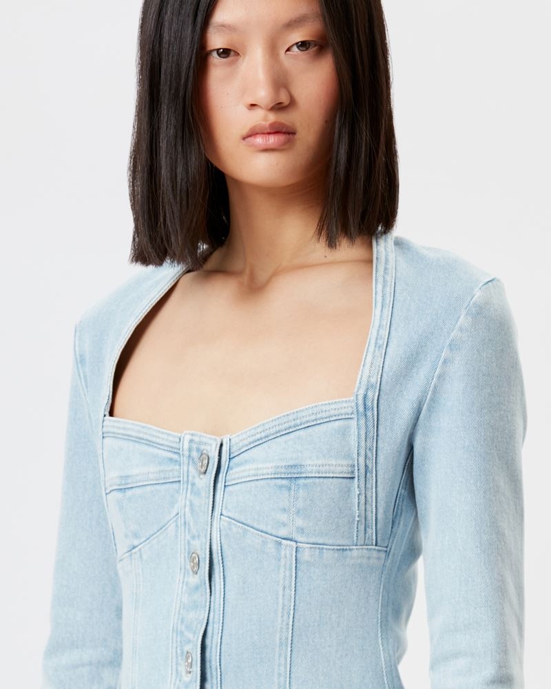 VONA STRETCHED DENIM DRESS - 3
