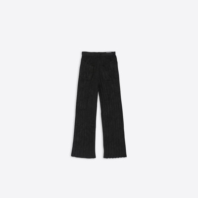 BALENCIAGA Women's Large Baggy Pants in Black outlook