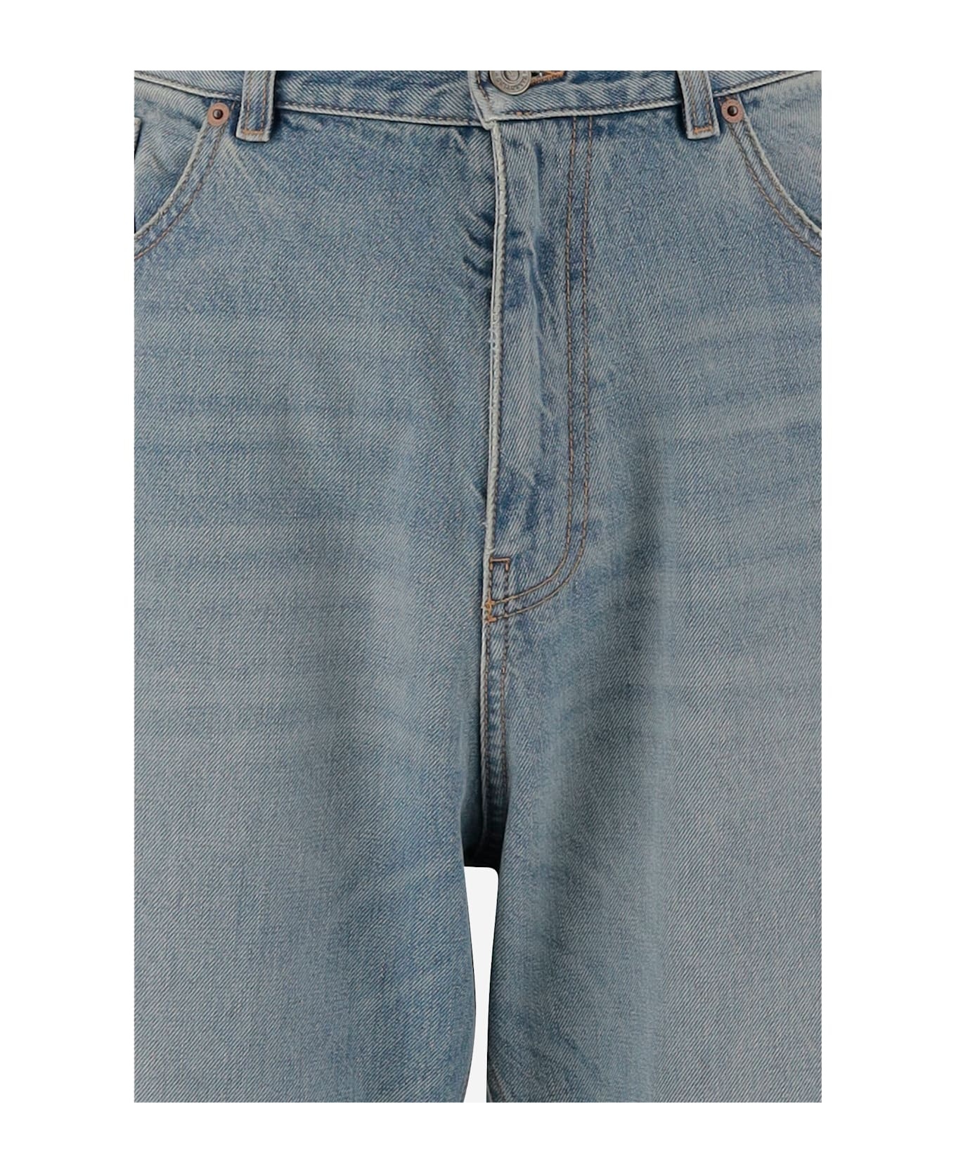 Denim Wide-leg Jeans - 3
