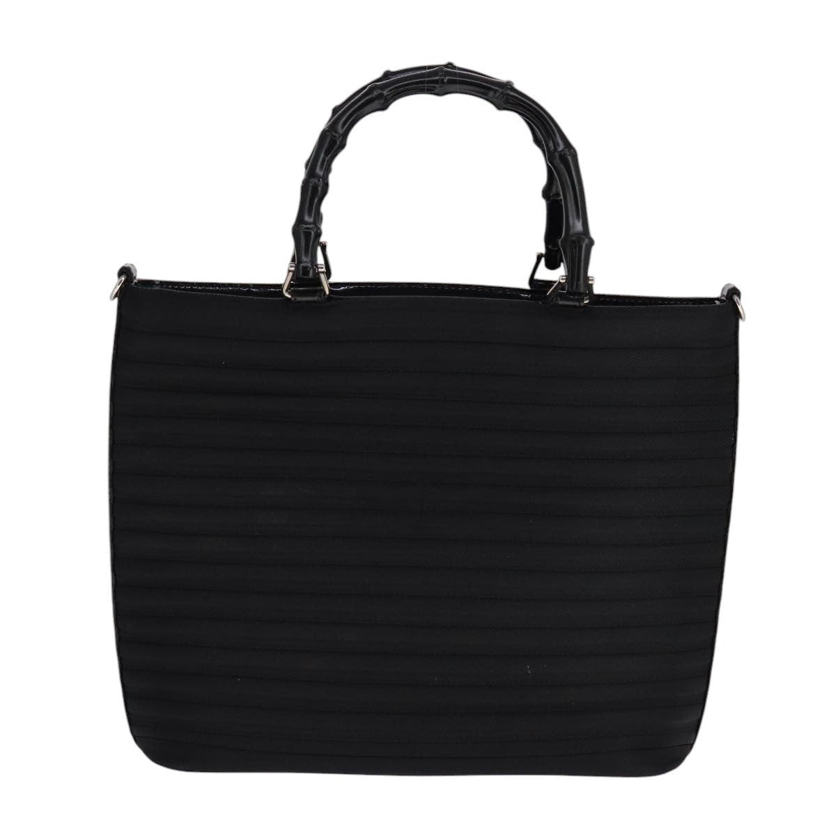 GUCCI Bamboo Hand Bag Nylon Black Silver 000 1998 000 1998 - 13