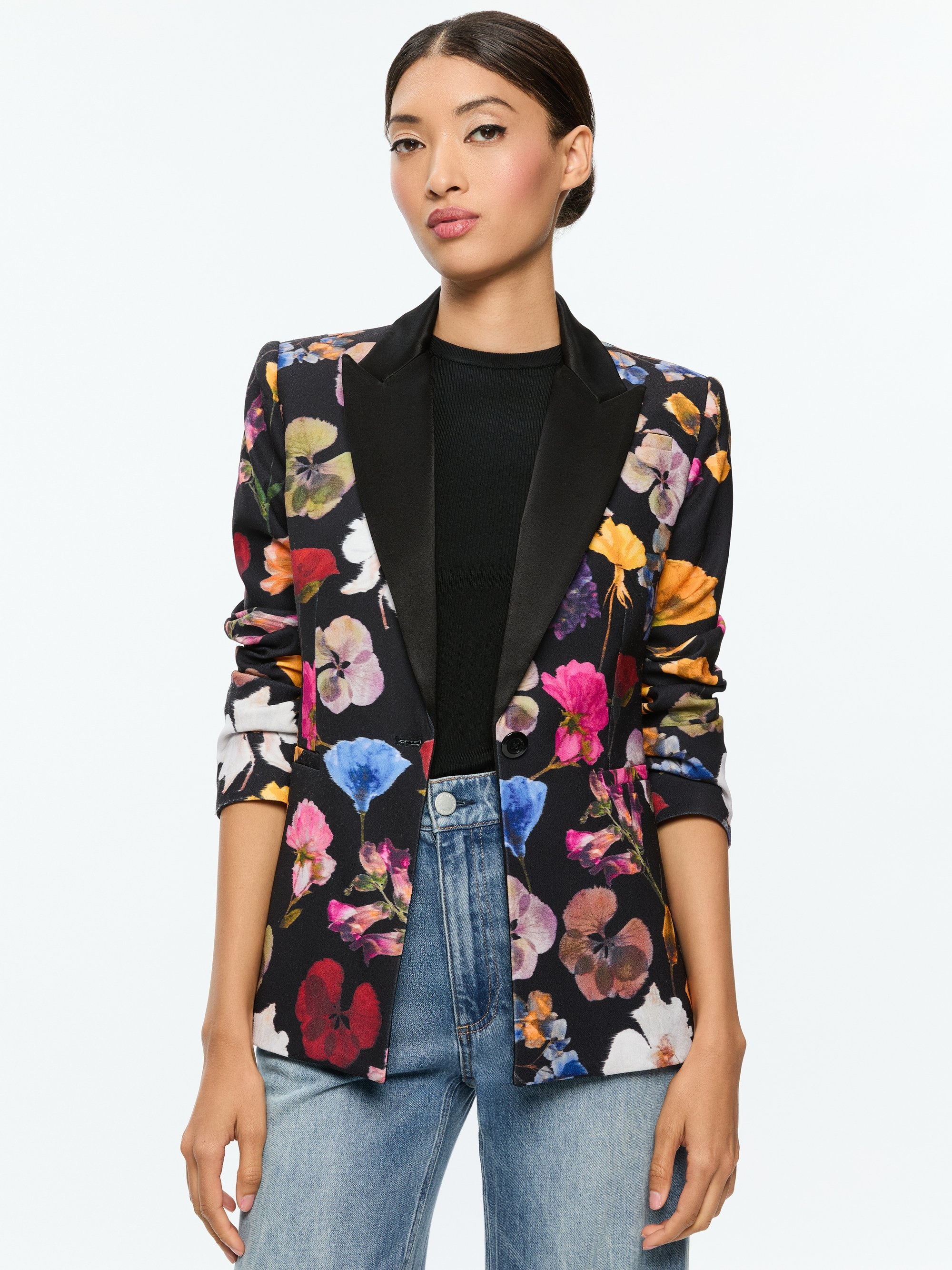 HUNDLEY NOTCH COLLAR FITTED BLAZER - 2