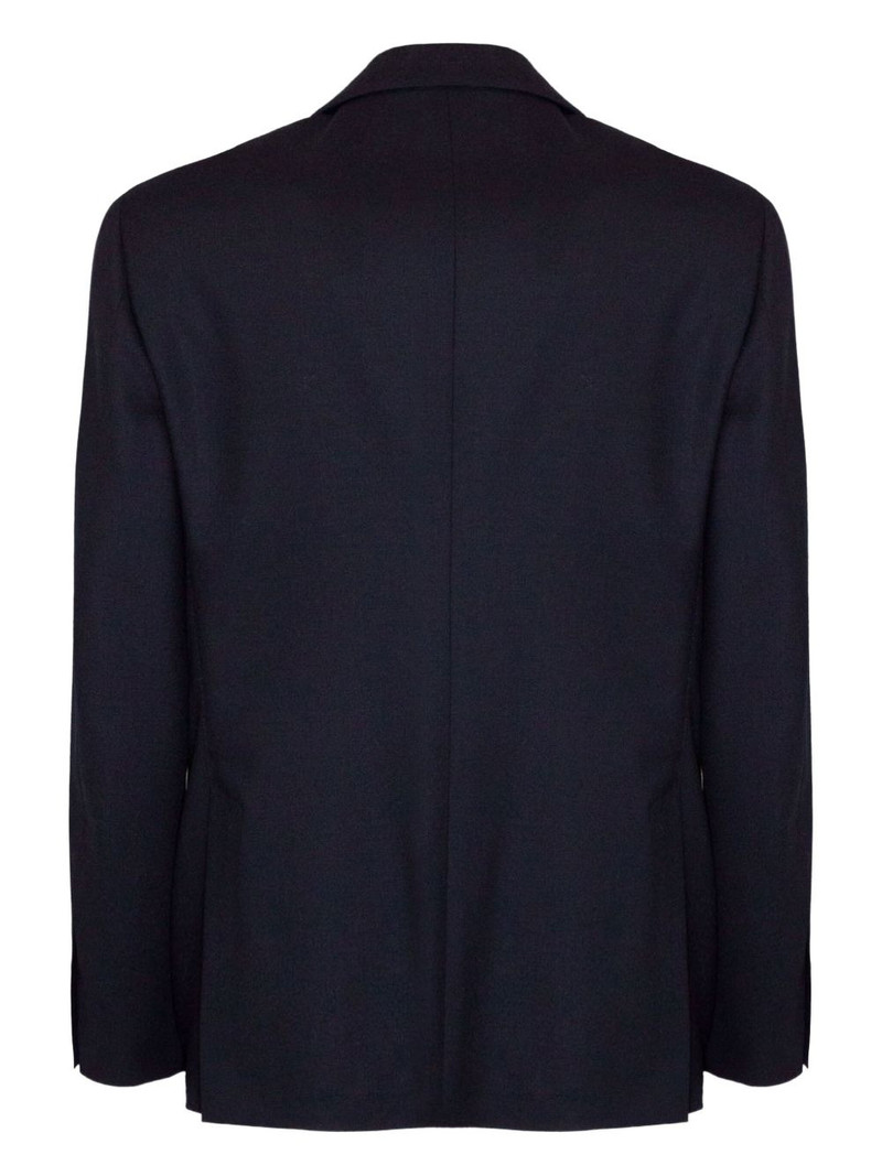 LARDINI single-breasted brooch detail blazer outlook