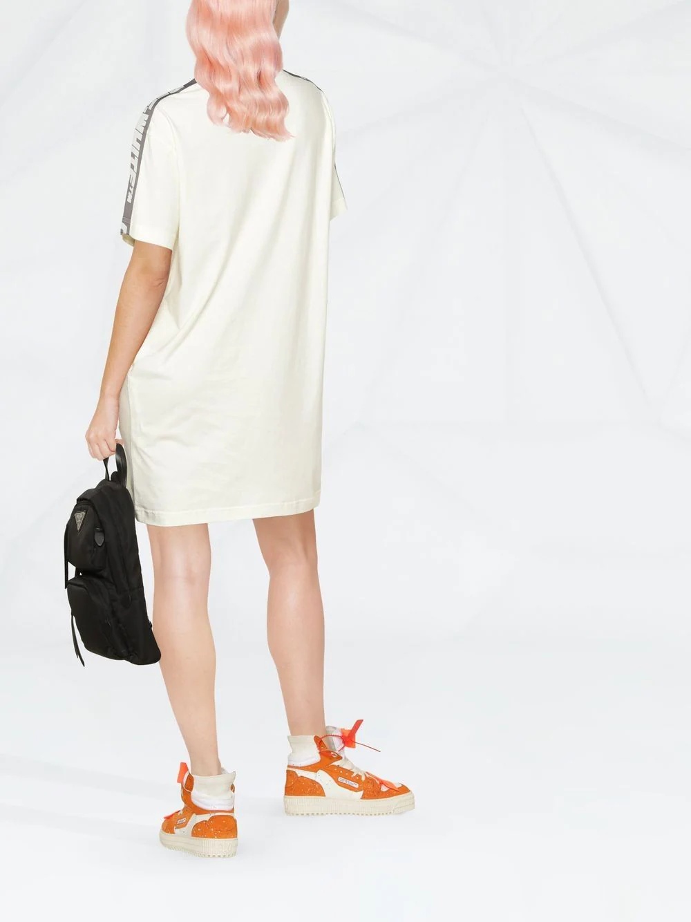 side-stripe T-shirt dress - 4