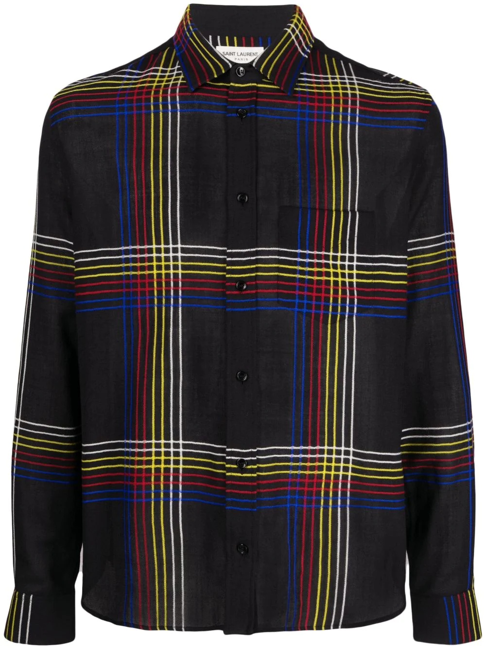 checked wool shirt - 1