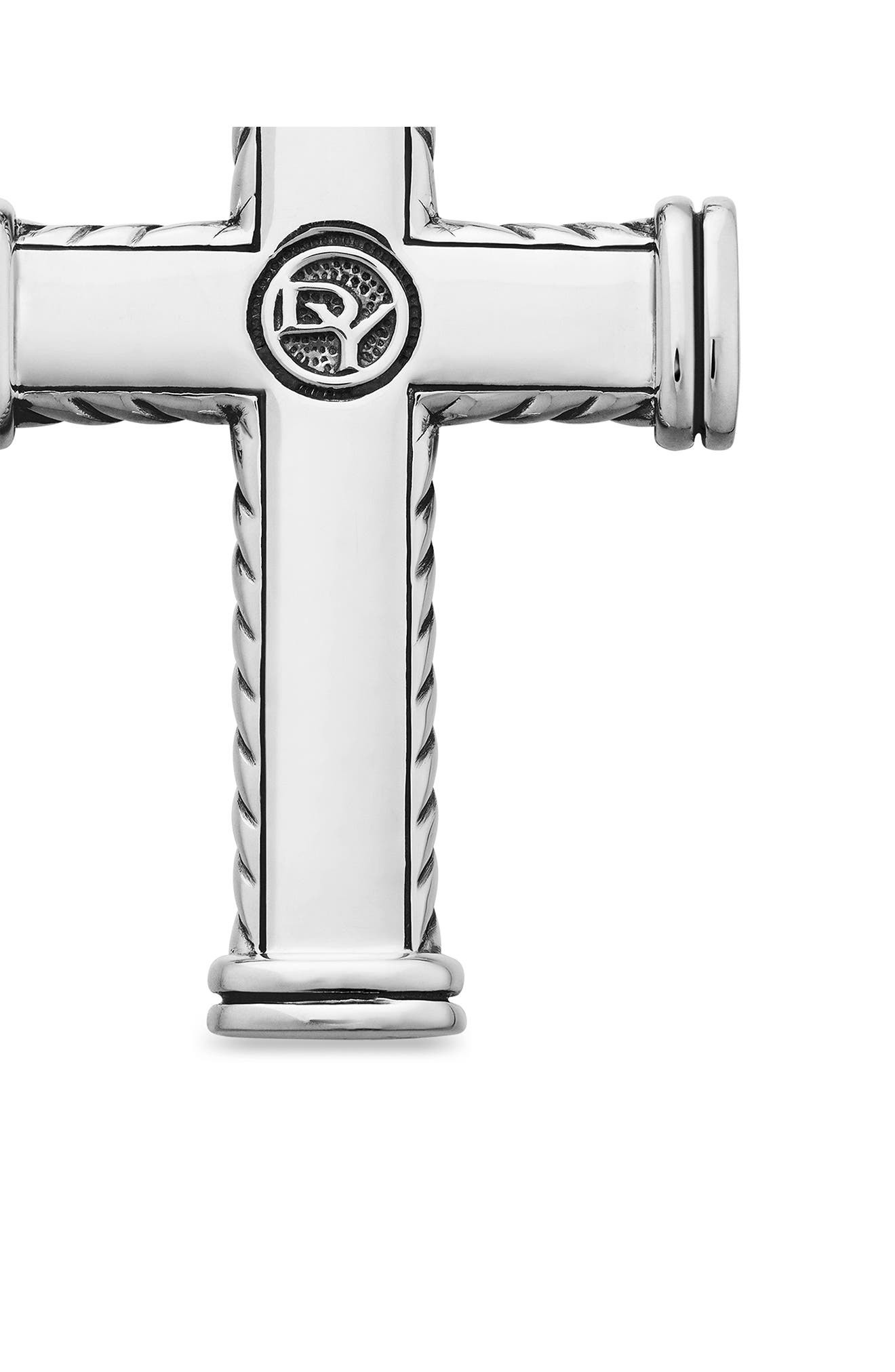 David Yurman Men's Chevron Cross Pendant, 33.5mm in Silver at Nordstrom - 7
