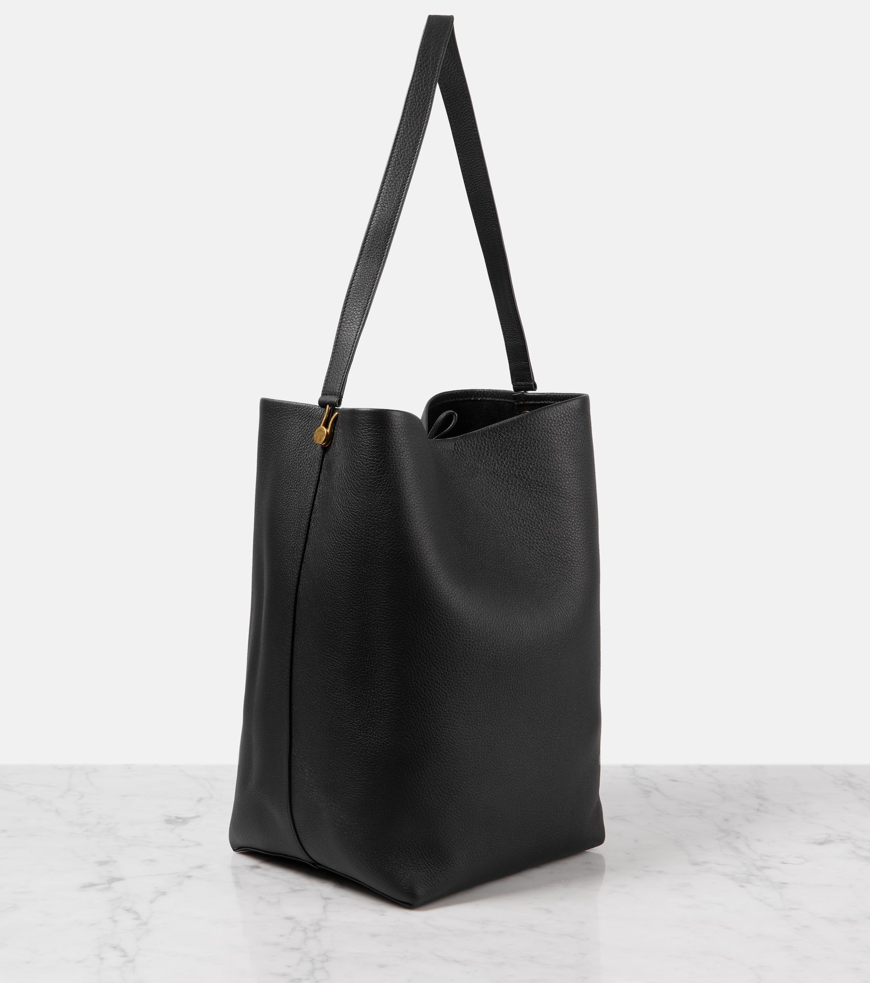 Hook NS Large leather tote bag - 4