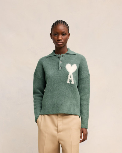 AMI Paris OFF-WHITE AMI DE COEUR POLO outlook