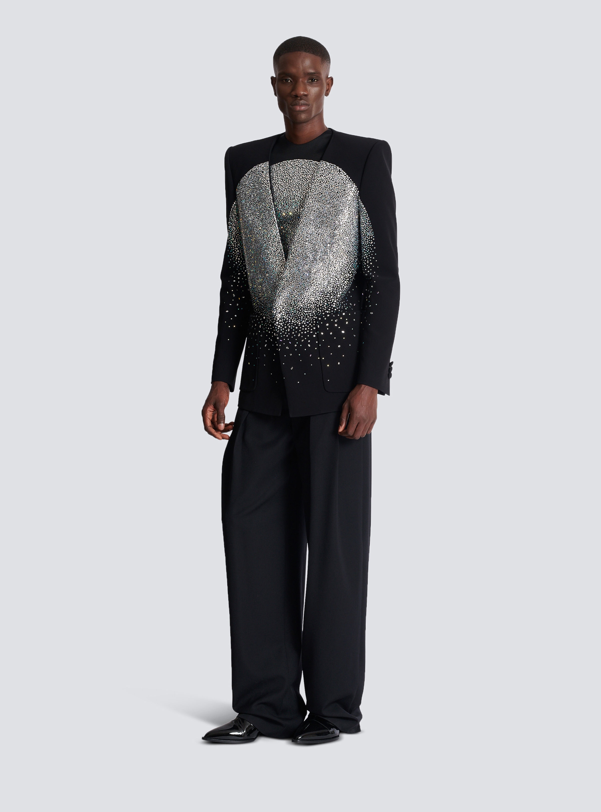 1-button jacket with rhinestone Galaxy motif - 2