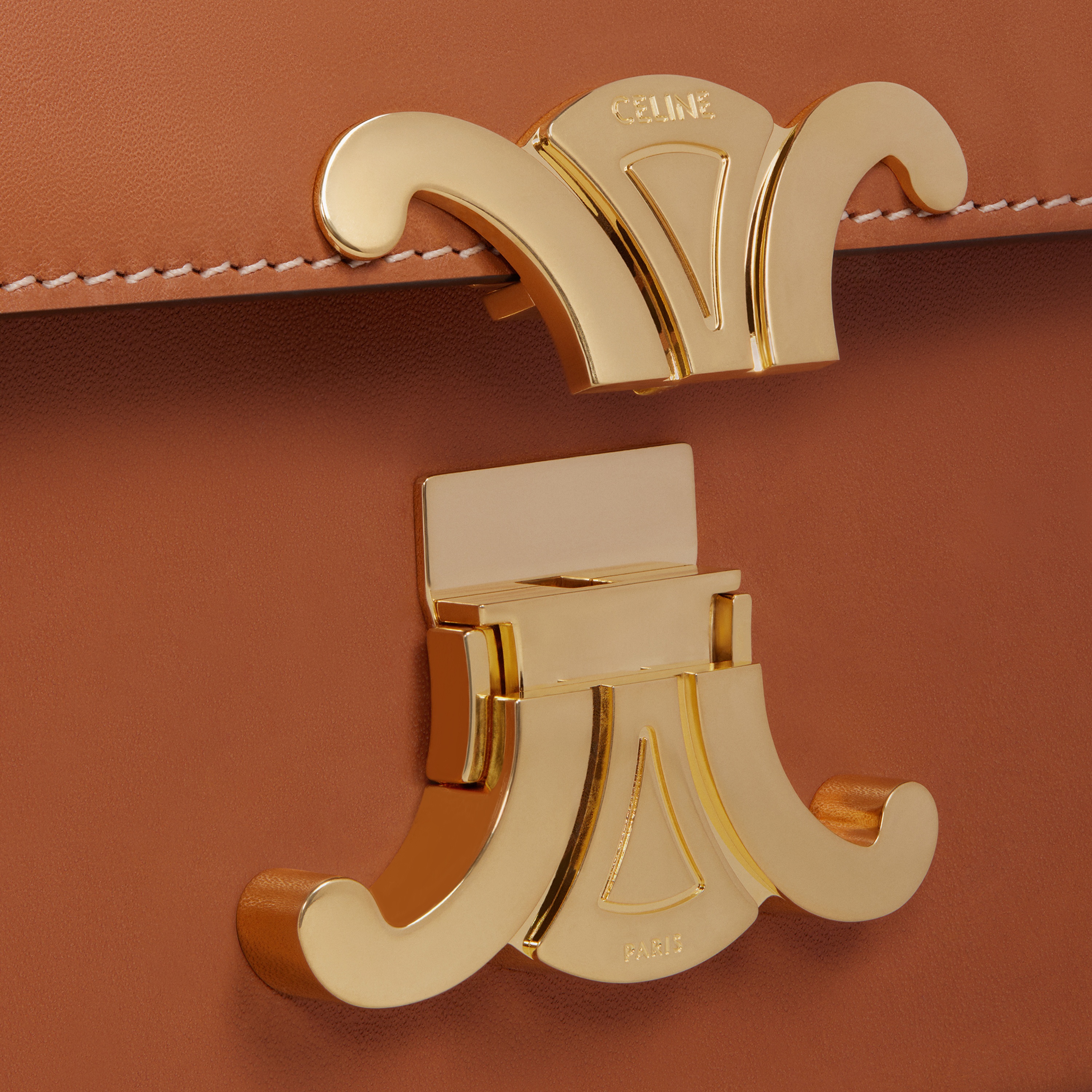 SHOULDER BAG CLAUDE in Natural Calfskin - 5