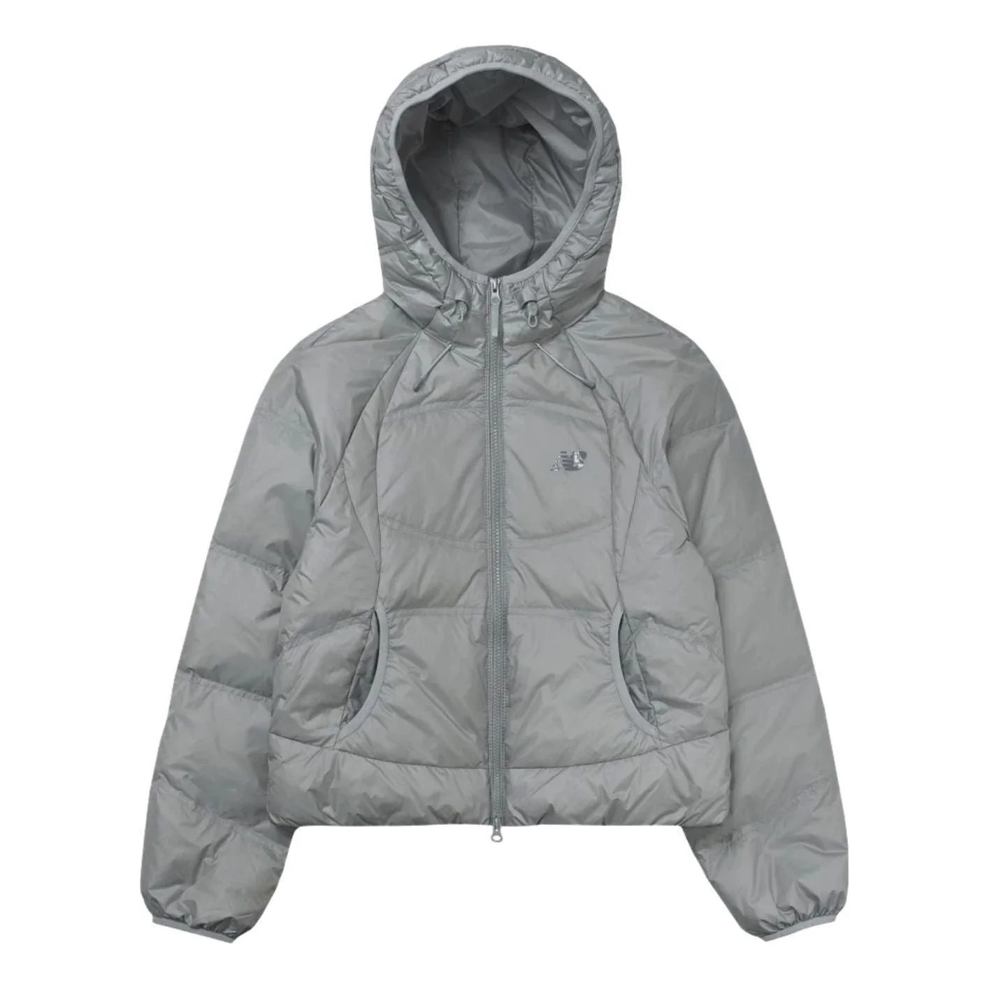 (WMNS) New Balance Flying Lightweight Hooded Down Jacket Asia Sizing 'Silver' NBNPF4W942-91 - 1
