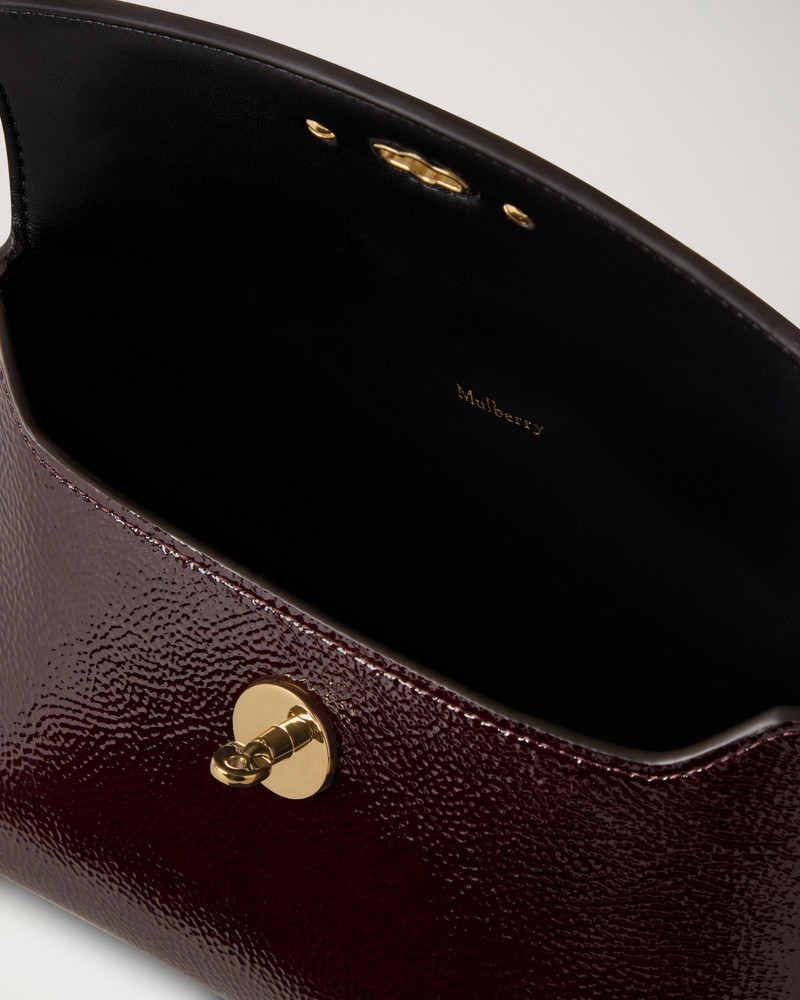 Darley Cosmetic Pouch Deep Aubergine Patent 4