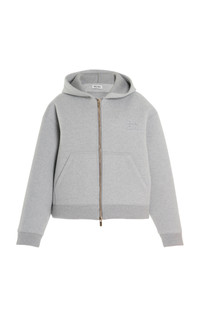 まゆ Miu Miu Padded Cotton Zip-Up Hoodie grey | modaoperandi