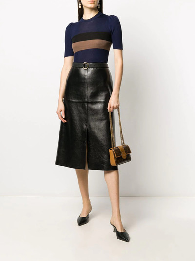 FENDI colour-block panelled knitted top outlook