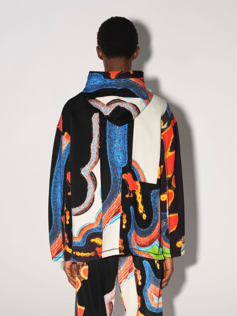 모든 OVER PRINTED PRINTED HOODIE 4