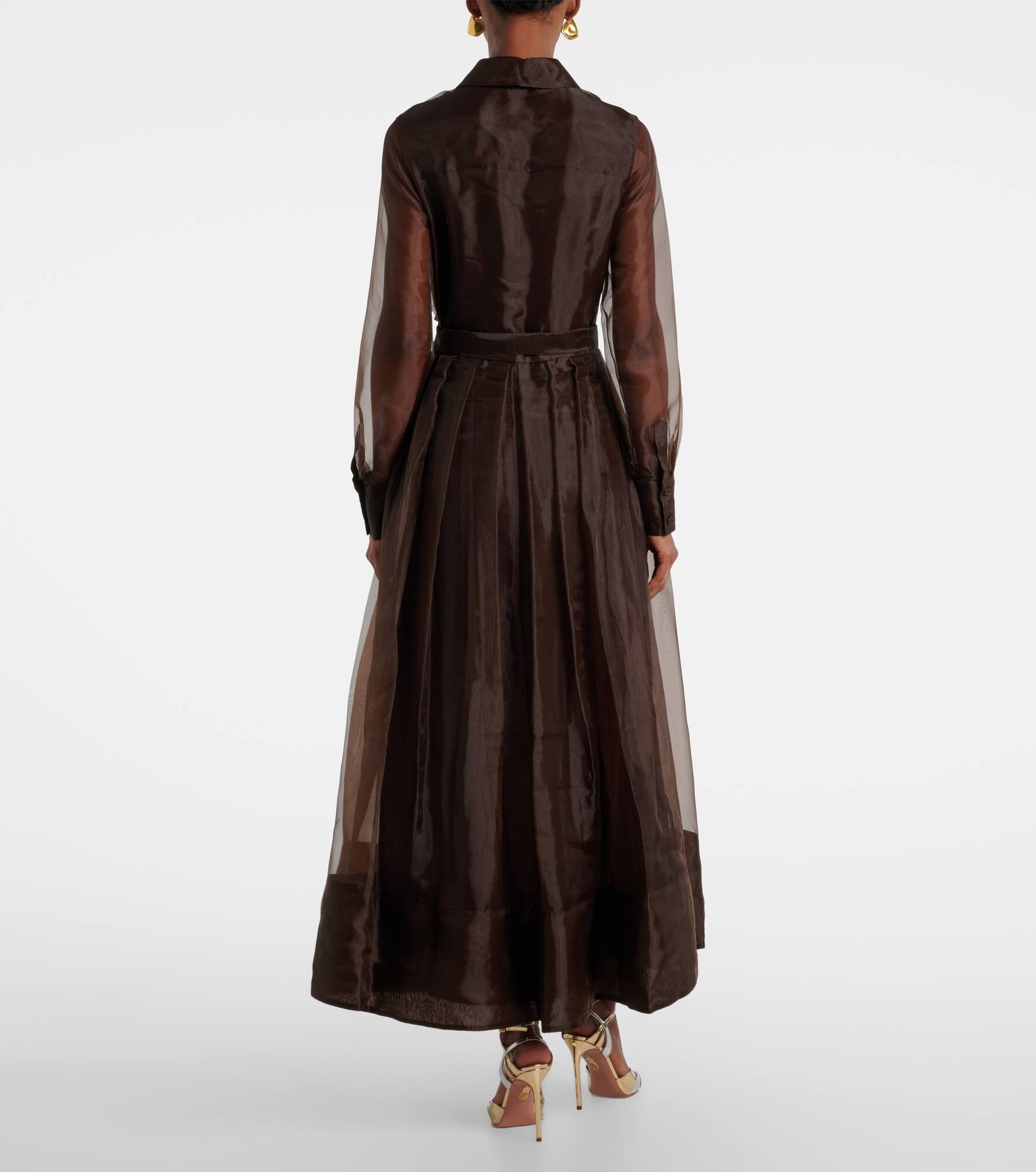 Montgomery organza shirt dress - 3