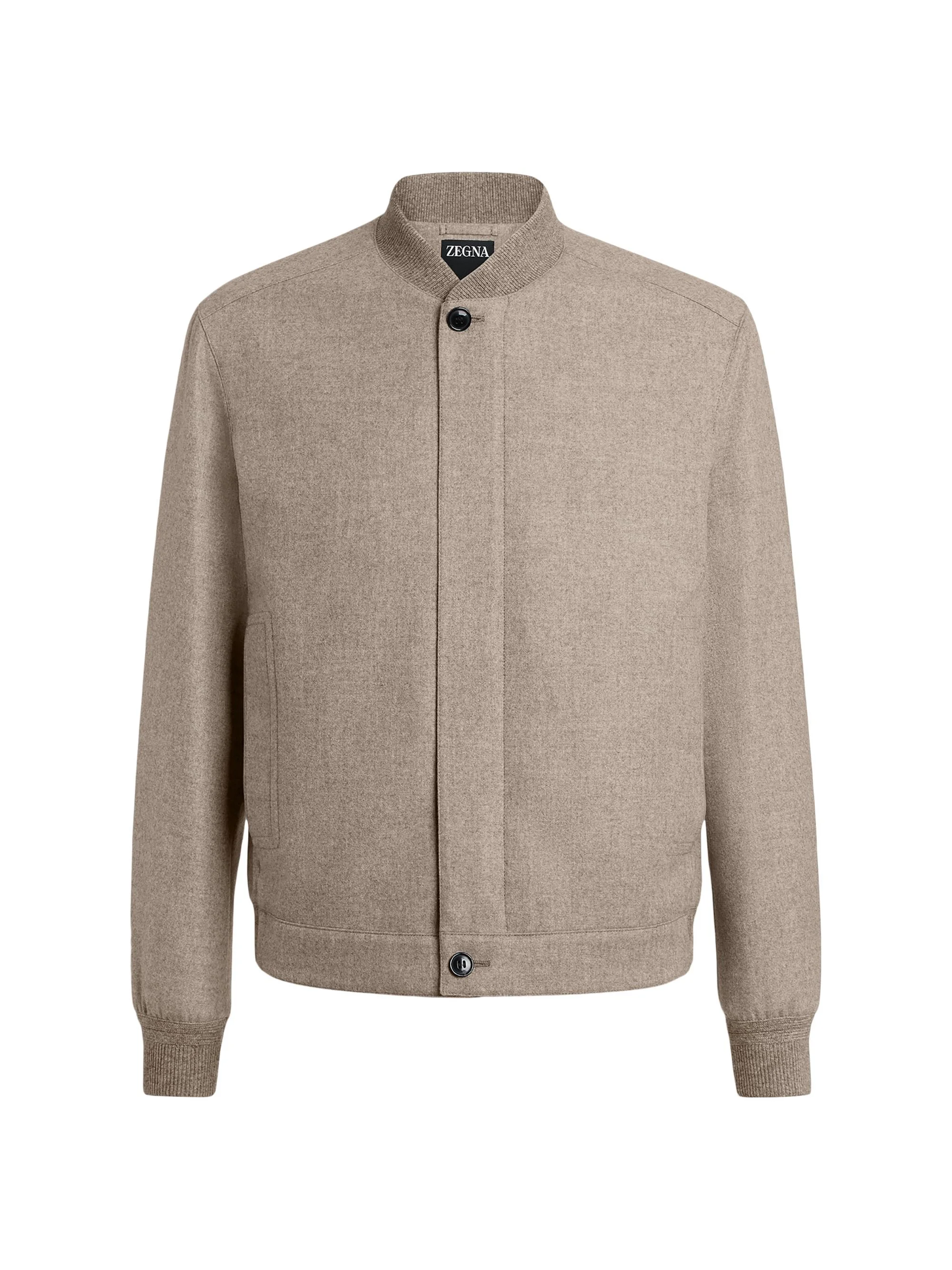 Men's Oasi Cashmere Elements Blouson Jacket - Light Taupe - 1
