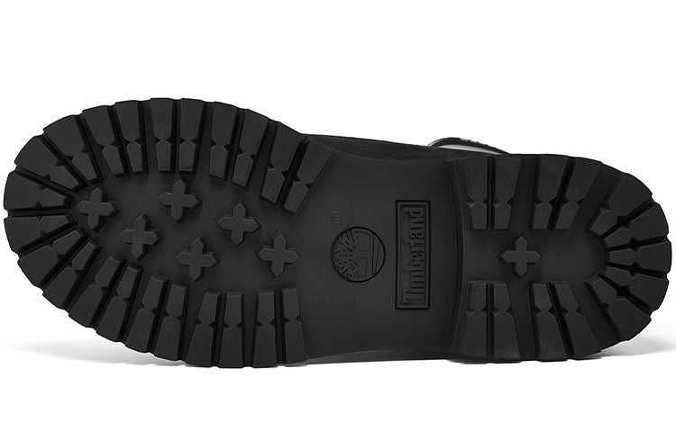 (WMNS) Timberland 6 Inch Premium Waterproof Boots 'Black Nubuck Logo' A41CXW - 6