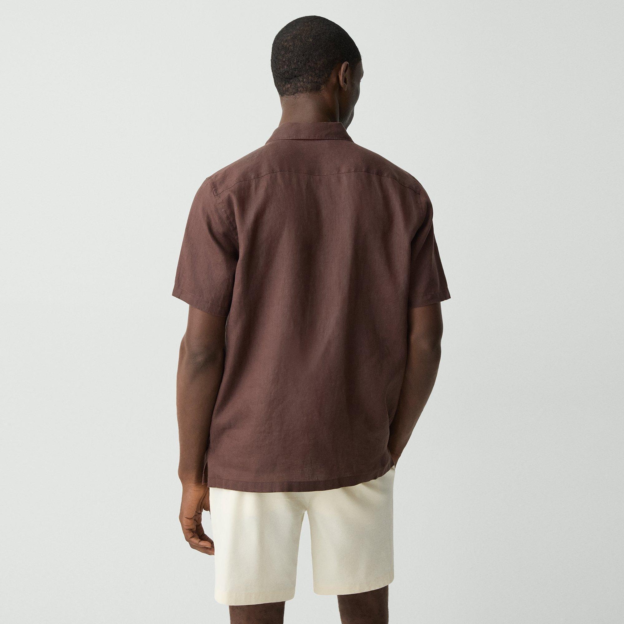 Irving Short-Sleeve Shirt in Relaxed Linen - 4