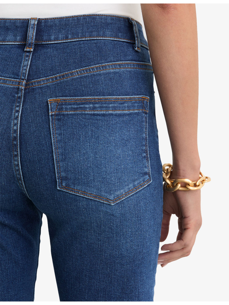 Isabel Slim-Leg Mid-Rise Stretch-Denim Jeans 5