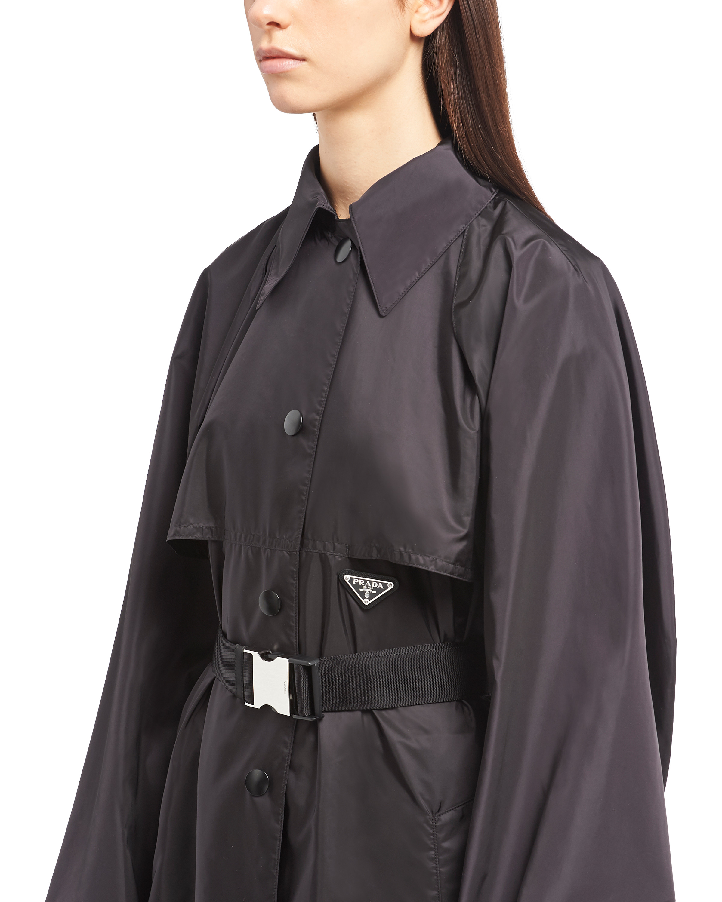 Oversized light Re-Nylon raincoat - 5