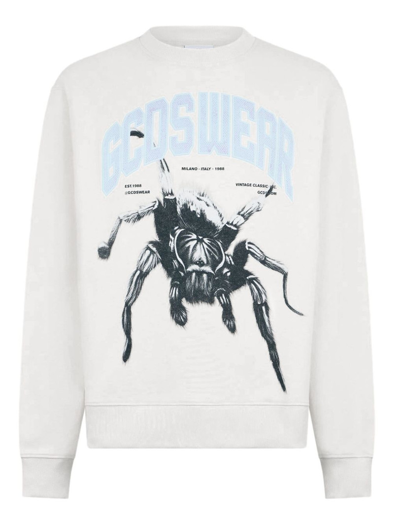 spider-print sweatshirt 1