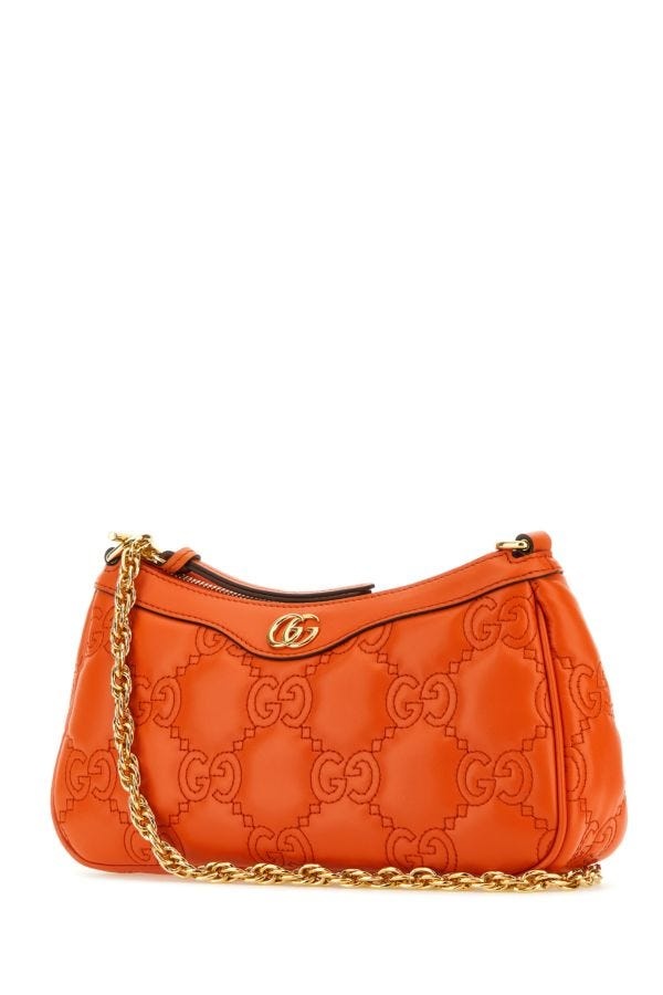 Gucci Woman Orange Leather Handbag - 2