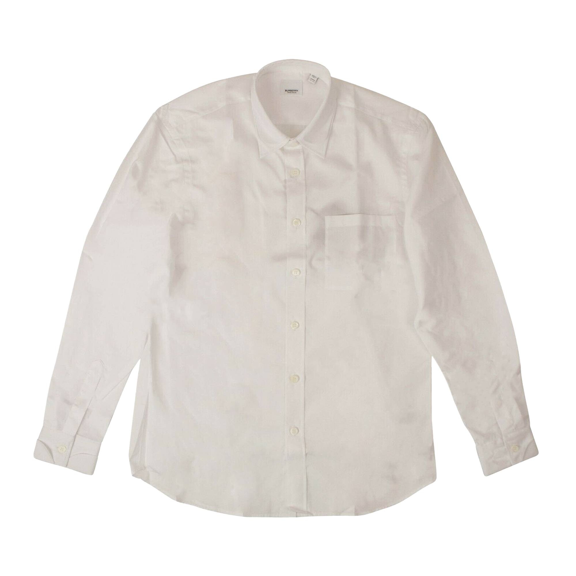 Burberry Double Collar Shirt 'White' - 1