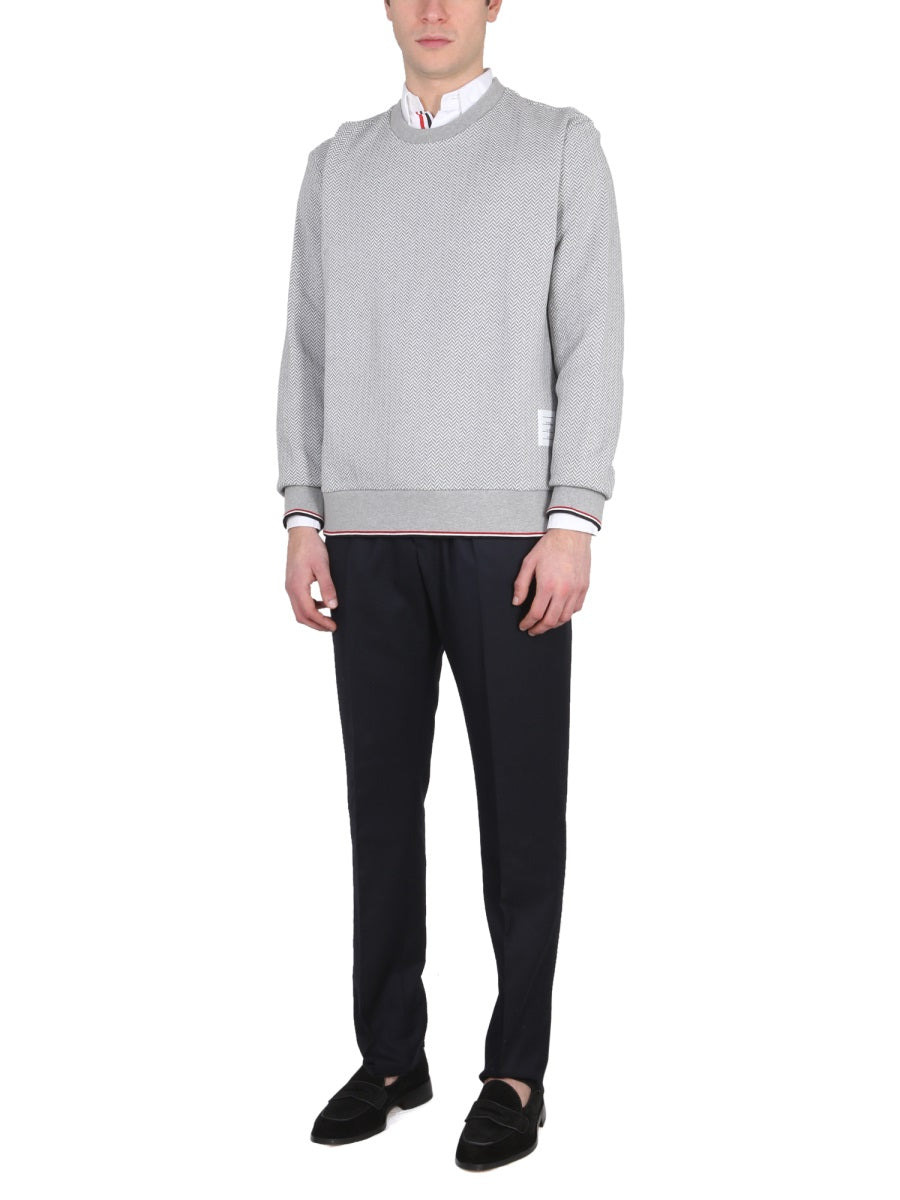 Thom Browne Men Herringbone Jersey - 2
