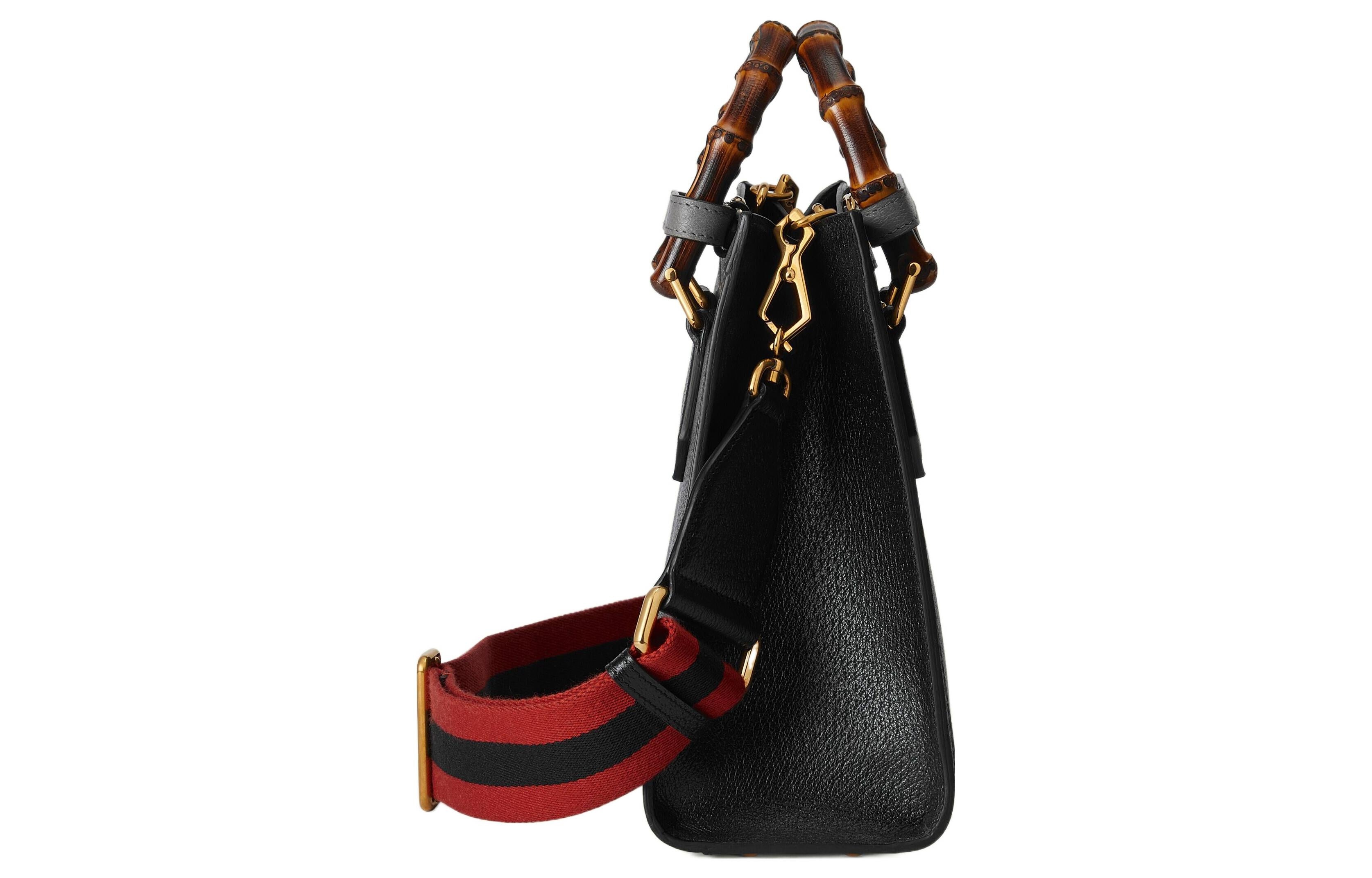 (WMNS) Gucci Diana Small Tote Bag 'Black' 702721-U3ZDT-1260 - 3