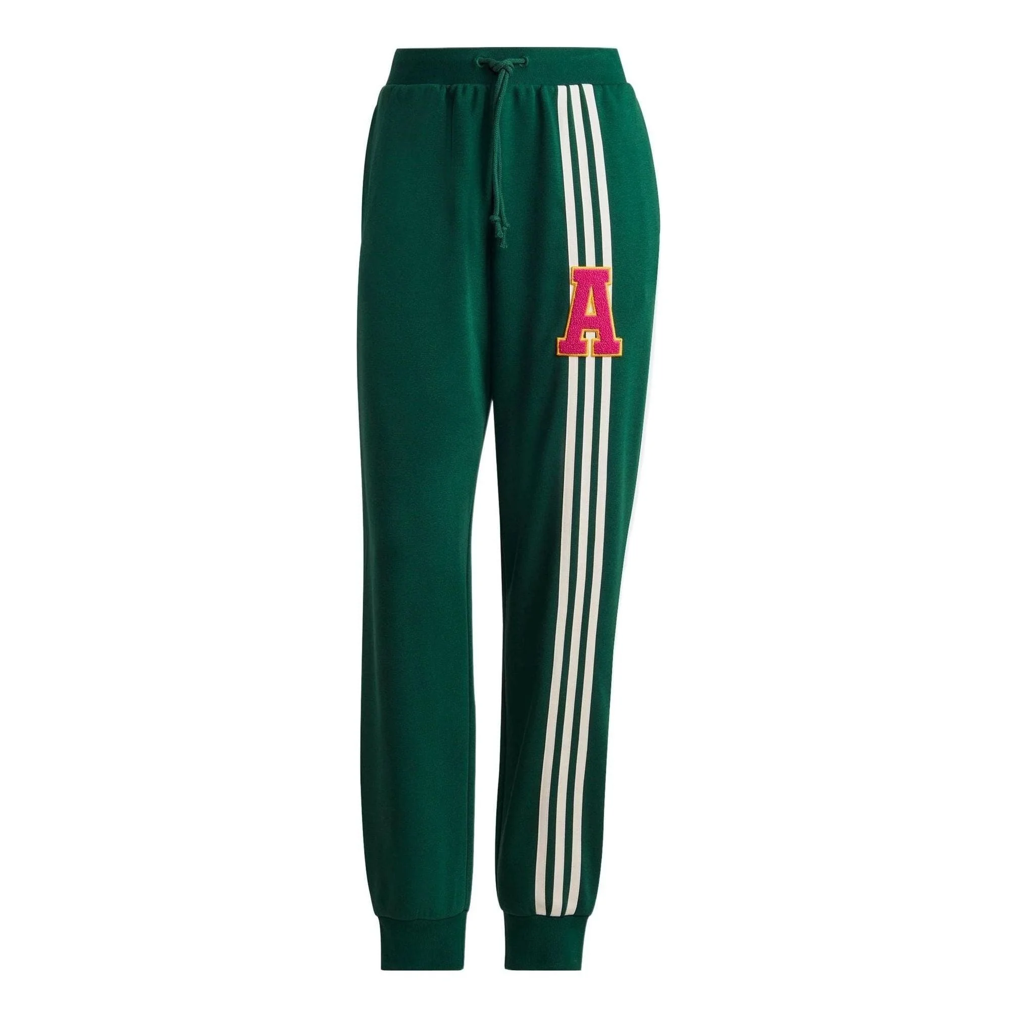 (WMNS) adidas Originals 3-Stripes Leg Sweat Pants 'Green White' IC5240 - 1