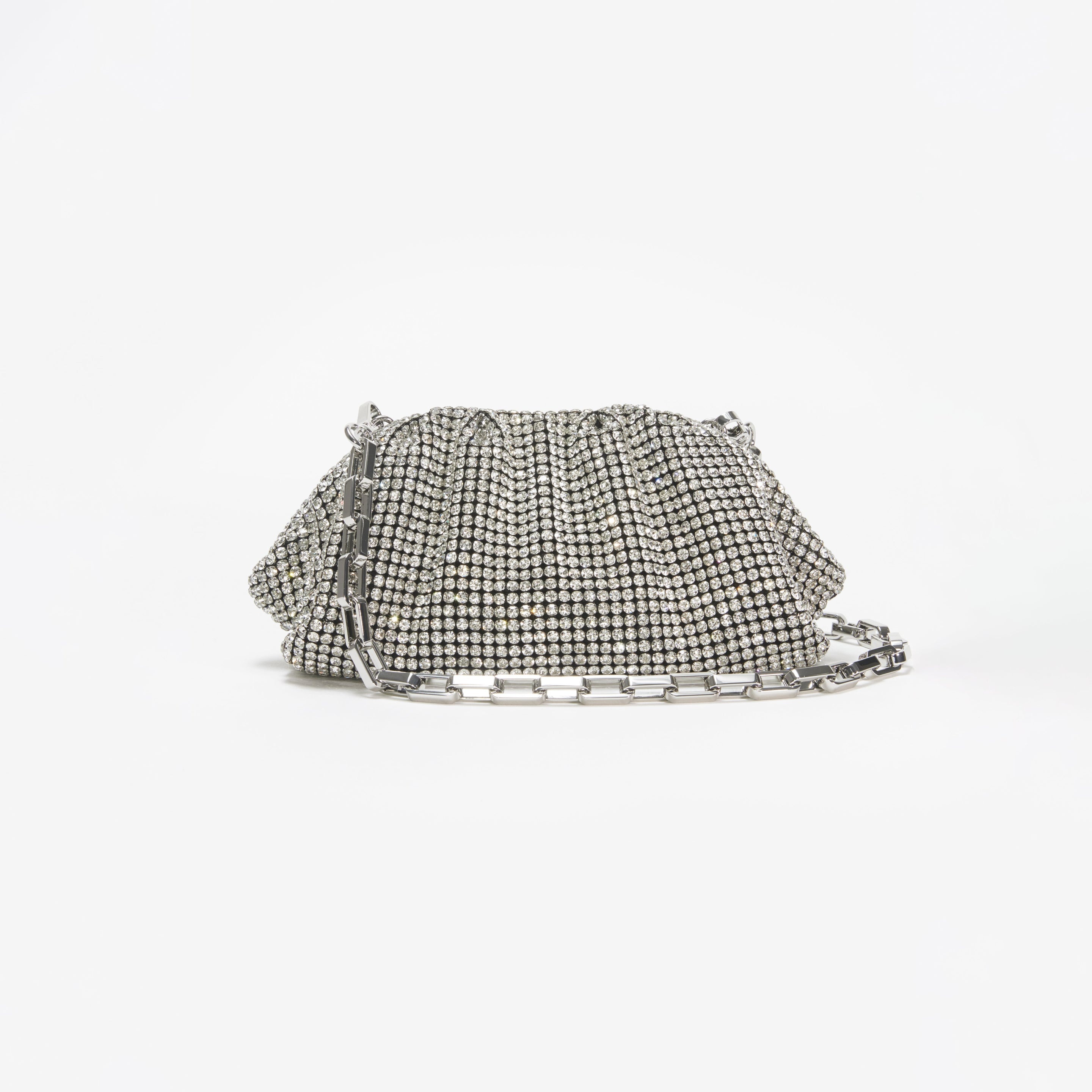 Silver Diamante Pouch - 4