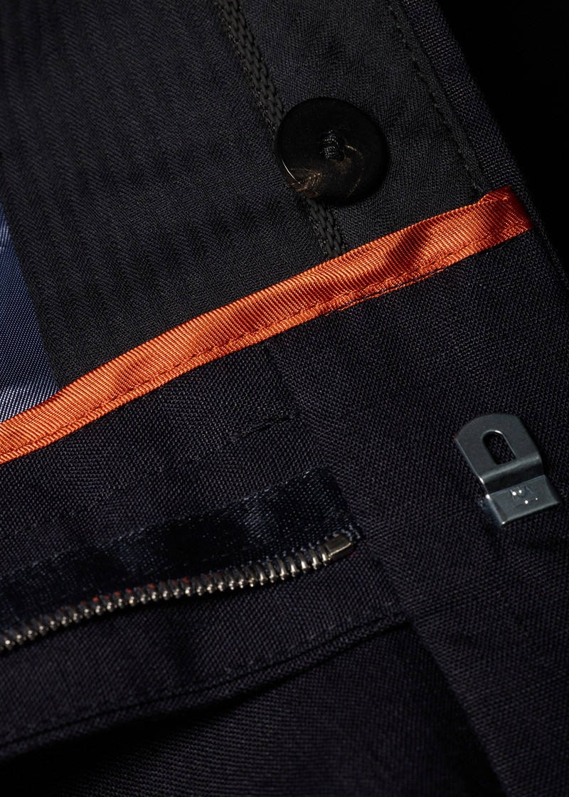 Navy Linen Suit 12