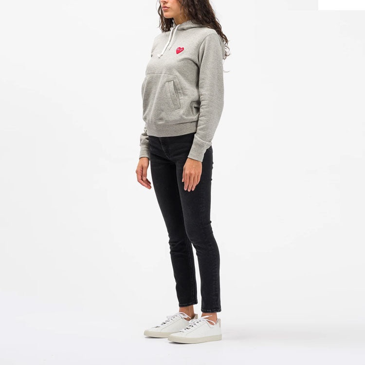 (WMNS) COMME des GARCONS PLAY Hoodie 'Grey' AZ-T169-051-1 - 5