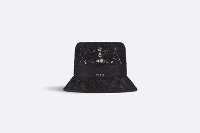 Dior D-Bobby D-Lace Macramé Small Brim Bucket Hat outlook