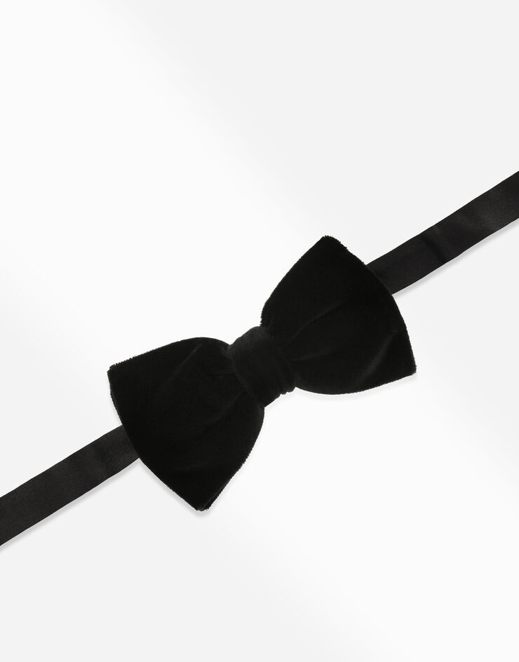 Cotton velvet bow tie - 2