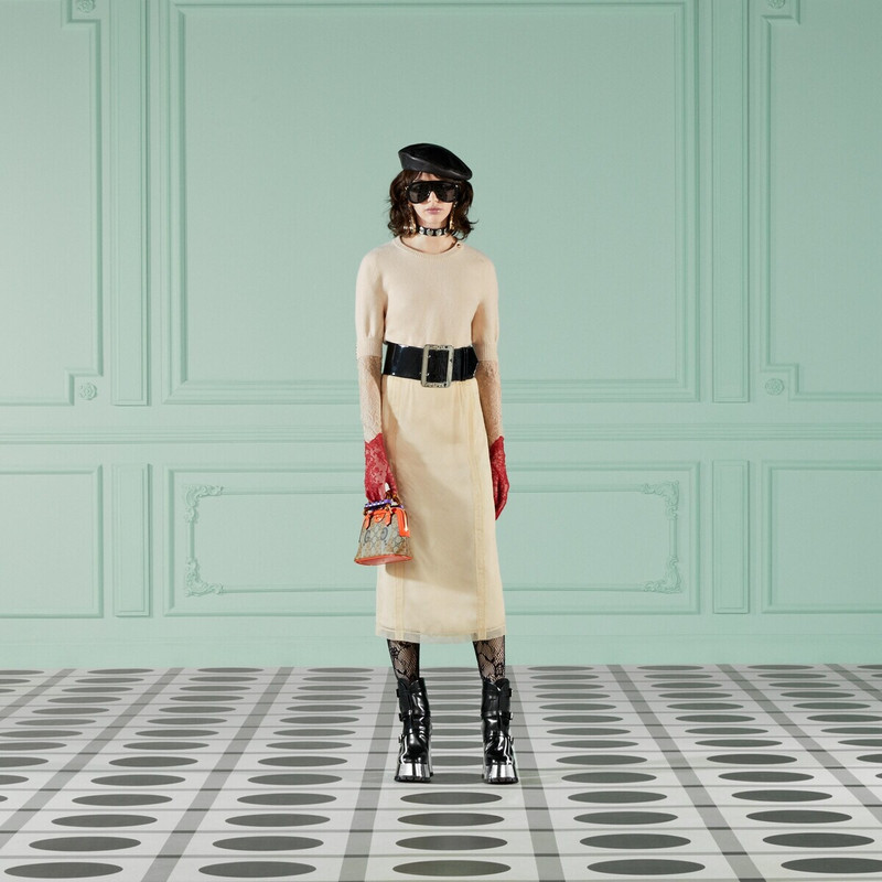 GUCCI Silk organza skirt outlook