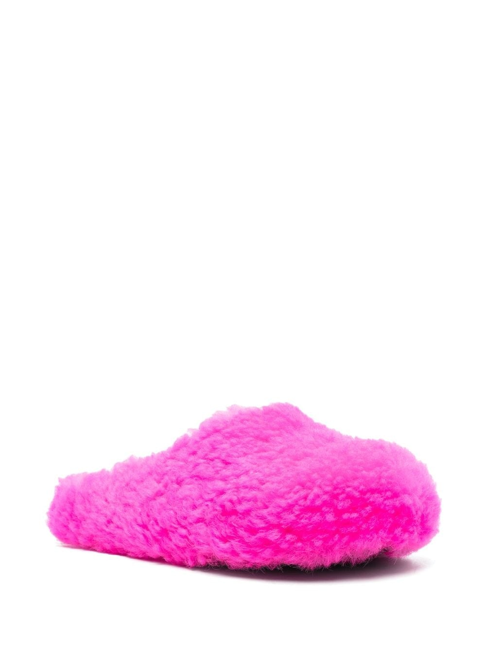 shearling slip-on slides - 2